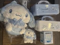 一番くじ サンリオ シナモロール当たりくじ ぬいぐるみ グッズ5点セットのサムネイル