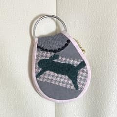 ランランラン小さなポーチミナペルホネンハンドメイド 両面パッチ