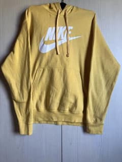 金土日限定値下げ　NIKE パーカー　Lイエロー 　ロゴのサムネイル