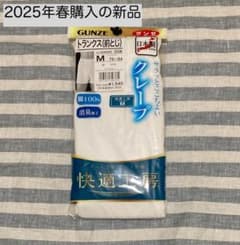 【新品】GUNZE トランクス（前閉じ）涼しいクレープ生地 Mサイズのサムネイル