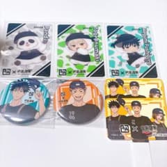 Jujutsu Kaisen Gyukaku Can Badge Clear Card with Serial Number - Megumi Fushiguro Yuji Itadori Panda