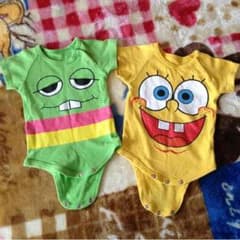 ガチャピンとスポンジボブのボディスーツのサムネイル