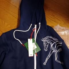 乗馬　HORSEWEAR パーカー　レディース　ネイビー　Mのサムネイル