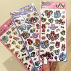 【正規品】パワパフ セット エポキシステッカー キャンディーグリッターステッカーのサムネイル