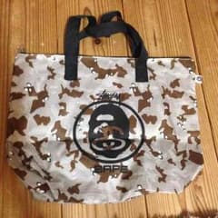 モルとぅー様専用！エイプ×ステューシー コラボトートバックのサムネイル