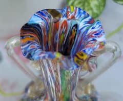 ムラーノガラス 花瓶 ミルフィオリ Campanella ベネチアンガラス