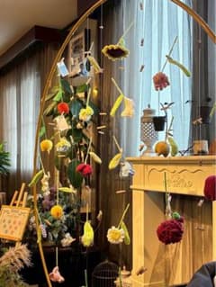 円形金属スタンド ウェディングアーチ　ウェディング　2mのサムネイル