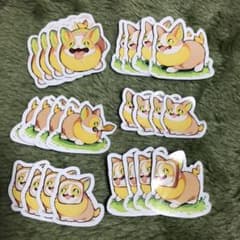 【ハンドメイド】ポケモンシール・ポケモンフレークシール(ワンパチ)のサムネイル