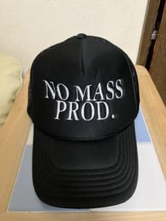 帽子 no mass prod nmp hat black NO MASS PROD NMP HAT Black on White