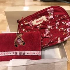 PINK HOUSEハンドタオル ポーチセットのサムネイル