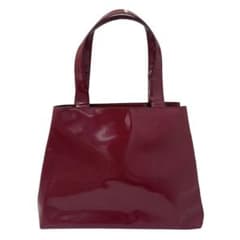 PRADA プラダ エナメル ハンドバッグ ボルドーのサムネイル