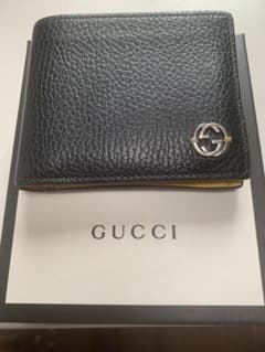 GUCCI 二つ折り財布 黒×黄色のサムネイル