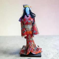 日本人形 舞妓 伝統工芸品 置物 和紙 アンティーク 昭和レトロ