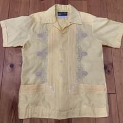 ビンテージ　キューバシャツ　メキシコ製のサムネイル