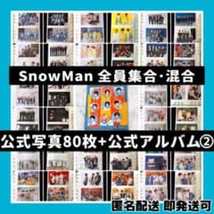 超美品]SnowMan 全員集合・混合 公式写真80枚+公式フォトアルバム②