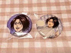 Attack Titan Asakusa Senzoku-dori Shopping Street Hange Can Badge Japanese Clothing Kimono