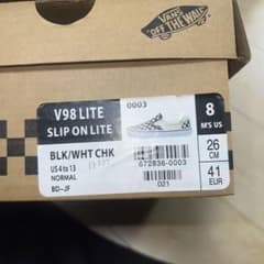 VANS SLIP ON LITE チェッカー 26cmのサムネイル