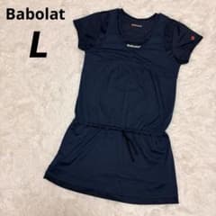 Babolat バボラ 半袖テニスウェア ワンピース レディース L ネイビー