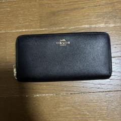 COACH 長財布 ブラック ラウンドファスナーのサムネイル