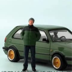 1/64 フィギュア 男 ジャンパー キャンプ shoucangjia 青豆模玩