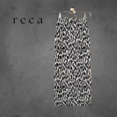 【人気柄！】reca レオパード柄 タイトスカート 美品のサムネイル