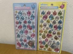 2点セット　しずくちゃん　ボンボンドロップシール　第一弾　初期　レアのサムネイル