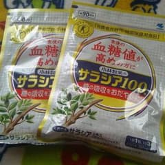 サラシア100・血糖値が高めの方・小林製薬・30日2袋セットのサムネイル