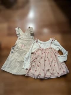 女の子 ベビー服 ワンピース 2点セットのサムネイル