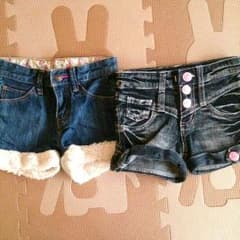 ユニクロ☆大人気デニムショートパンツ☆2着セットのサムネイル