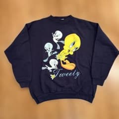 Looney Tunes Tweety スウェット X-LARGE ネイビーのサムネイル