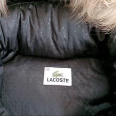 LACOSTE ラコステ　ロングダウンコート　フード付　ラクーンファーのサムネイル