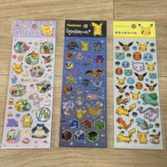 新品・3枚セット】ポケモン 30周年記念 キラつやシール ステッカー