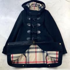 ✨️美品 バーバリー ブリット ダッフルコート ノバチェック ブラック 34 極美品 バーバリーブリット ダッフルコート 黒 メガチェック - メルカリ