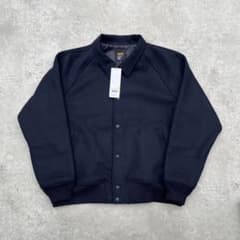 未使用BLUCO ヘビーメルトンアワードジャケット XL ネイビー - メルカリ