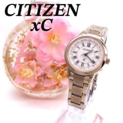 極美品 EC1144 51W クロスシー 電波ソーラー シチズン 時計 サクラ
