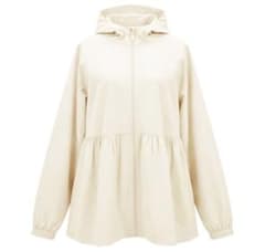 coca UVカットティアードパーカー Lサイズ アイボリーのサムネイル
