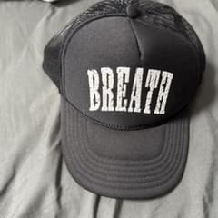 BREATH ロゴ メッシュキャップ ブラックのサムネイル