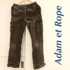 【アダム エ ロペ】細身コーデュロイカーゴパンツ 38サイズのサムネイル