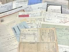 2セット限定！ 110枚位 アンティーク 領収書 公文書 海外 紙モノ レア