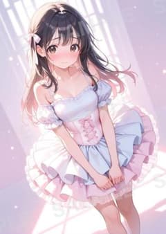 c3728 かわいい イラスト アニメ A4ポスター - メルカリ