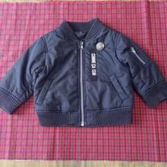 COMME CA ISM 　80㎝ MA-1 ジャンパー ネイビーのサムネイル