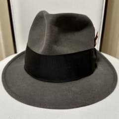 60s or 70s KNOX フェドラハット チャコールグレー 飾り羽付き - メルカリ