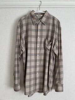 AURALEE チェック柄 長袖シャツ 美品 - メルカリ