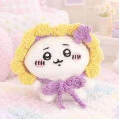ちいかわ おすわりぬいぐるみ用 お花ボンネット ハンドメイド - 5