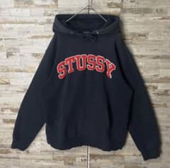 stussyセンター刺繍パイルアーチロゴパーカーのサムネイル