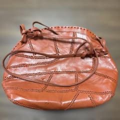 EARTH MADE 本革 ショルダーバッグ ブラウンのサムネイル
