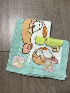 스미코구라시 타월 빵 무늬 2장 세트 신품 미사용 태그 첨부