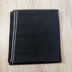 ウール100% 黒色 生地 145×360のサムネイル