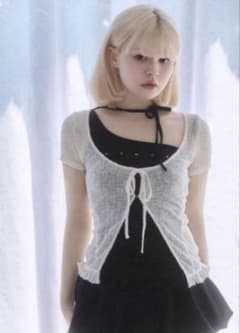 店舗購入 新品タグ付きANDMARY Claire set tops 黒 andmary Claire set tops black - メルカリ