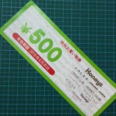 4人のmama太郎様専用★20日迄お取置★ハニーズ500円券のサムネイル